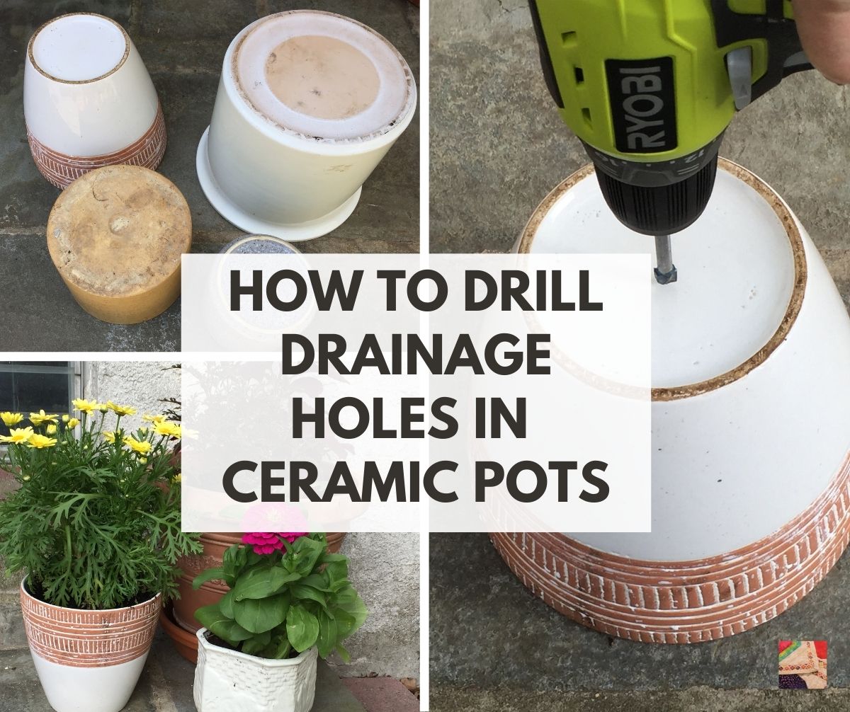 Drill Hole In Ceramic Pot